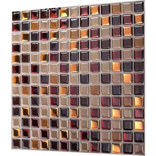 3D Mosaic Self-adhesive Three-dimensional Wall Stickers Kitchen and Bathroom Anti-greasy Epoxy Brick Wall Stickers
