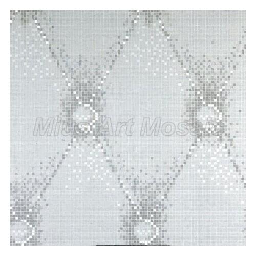 4mm thickness easy glass mosaic tiles patterns for bathroom wall decorative waterproof and won't fading made in china factory