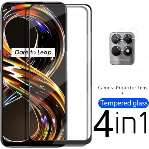 4IN1 Screen Protector For OPPO Realme 8i Glass Realme 8i 8s Tempered Glass Protective Phone Film For OPPO Realme 8i 7i 6 7 8 Pro