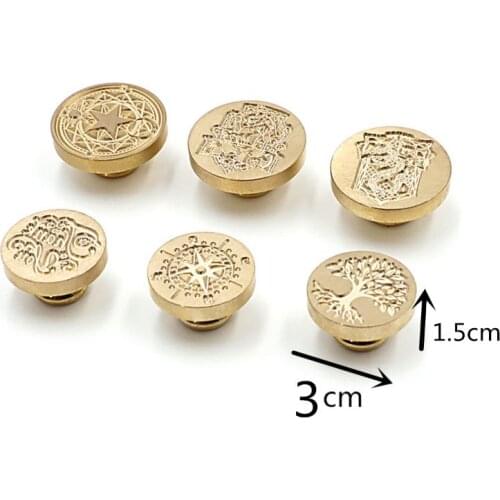 500+ Patterns Wax Seal Stamp Retro Wood Stamp Kits Replace Copper Head-Dream Series