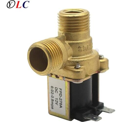 AC 220V DC 12V 24V Stainless Steel 20mm 1/2" Electric Solenoid Valve Flooding Water Valve Right Angle N/C
