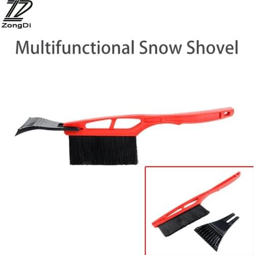 ZD 1X Car Multifunctional Snow shovel Long handle De-icing brush For Honda civic fit Hyundai i30 ix35 Mazda 3 6 cx-5 accessories