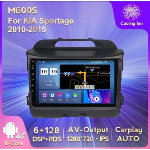 MEKEDE 8 Core 6+128GB 4G LTE Car GPS Navigation DVD Multimedia Player for KIA Sportage 2010-2015 DSP Stereo Player Carplay AUTO