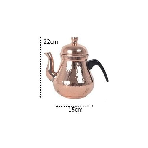 Barbecue Cart Copper Teapot Pear Type Big size