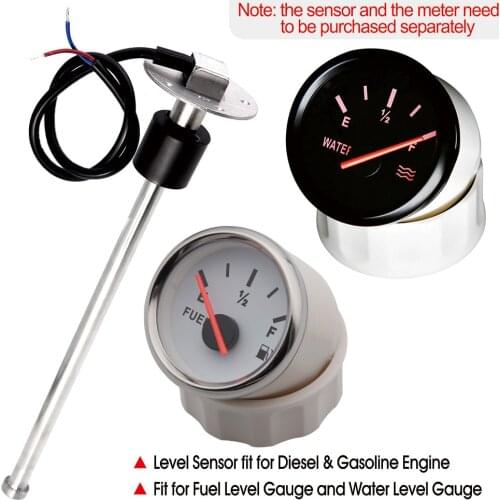 250 350 400 450mm 500mm 600mm Car Fuel Sender Unit Boat Water level sensos Flow Sensor Liquid fit Fuel Guage 0~190 ohm 240-33ohm