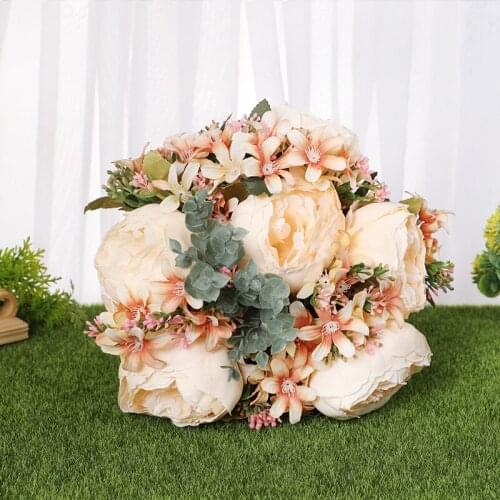 European-Style Simulation Holding Flowers Wedding Bridal Outdoor Style Holding Bouquets
