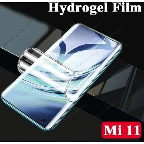 Curved Hydrogel Film For Xiaomi Mi 11 Screen Protector MI 11 Pro Explorer Full Cover For Xiaomi Mi 11 10 Pro Not Tempered Glass