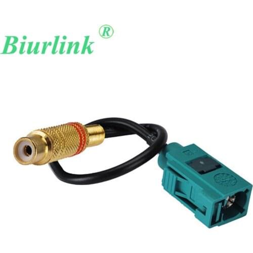 Biurlink 15CM Fakra Connector SMB E 6002 Female to RCA Female Car Video Adapter Cable