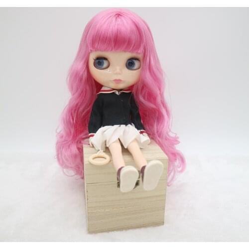 Nude New Blyth doll with good quality PINK hair