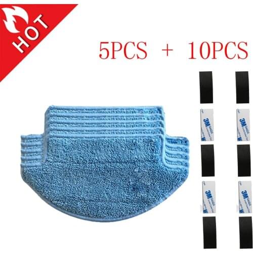 15pcs/lot Original thickness Cloths Parts kit for Xiaomi Mi Robot Vacuum Cleaner parts mop ( mop Cloths*5+magic paste*10)