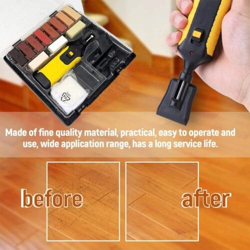 Laminate Floor Repair Set 11 Color Waxes Blocks for Repair Damaged Laminated Flooring Kitchen Countertops Home Repairing new