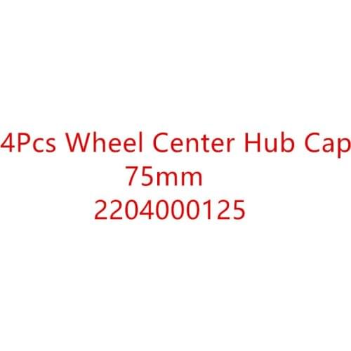 New 4pcs Center Caps Silver Chrome Star 75mm 3" wheel cover emblem For MERCEDES BENZ ML S E C GL GLK