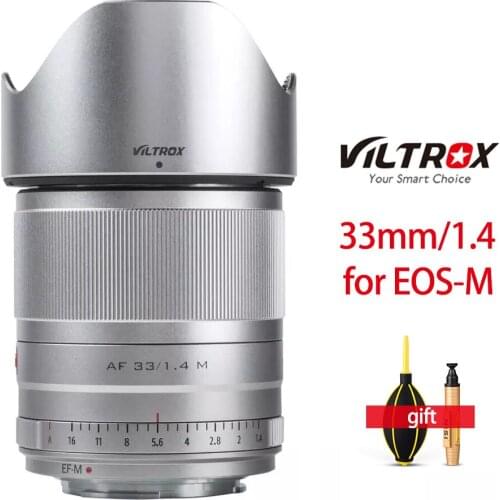 Viltrox 33mm f1.4 STM Prime Lens Auto Focus APS-C For Canon EOS M-mount Mirrorless Camera Canon EOS M M5 M6 Mark II M200 M50