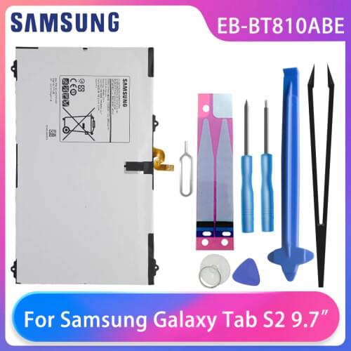 Original Samsung Galaxy Tab S2 9.7" T815C S2 T813 T815 T819C SM-T815 SM-T810 SM-T817A Tablet Battery EB-BT810ABE Free Tools AKKU