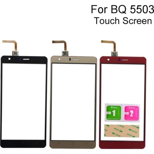 Original Touch Screen For BQ Mobile BQ-5503 BQ5503 Nice 2 Touch Screen Lens Sensor 5.5'' Touch Panel Tools 3M Glue Wipes