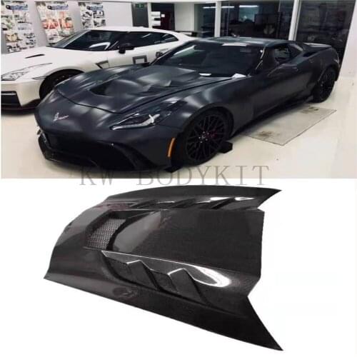 Suitable For 14-19 Chevy Corvette C7 VAD-V Carbon Fiber Hood Engine Bonnet - Fiberglass Available body kit, auto parts, auto acc