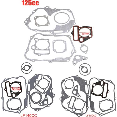 125cc 140cc 150cc Engine Gaskets Motor Cylinder Gasket Head Base For zongshen loncin lifan kayo Dirt Pit Bike ATV Quad Buggy