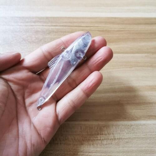 8.5cm/19g VIB DIY Fishing Gear 10pcs Blank Nude Baits Crankbait Minnow Bait Unpainted Lure Bodies Fishing Bait