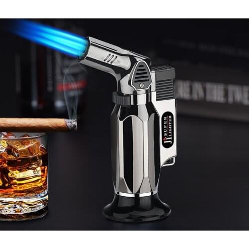NEW Three Nozzles Jet Torch Survival Lighter Windproof Turbo Spray Gun Gas Butane Lighters Outdoor BBQ Kitchen Cigar Lighter