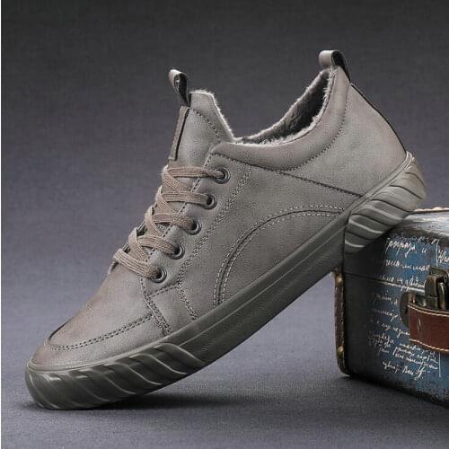 Warm With fur Winter Snow Shoes Fashion Men Winter Brand Rubber Ankle Boots For Men Casual sneaker flats shoes A21-91