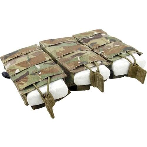 TMC Tactical Pouches Triple Molle 556 Magazine Pouch Tactical Military MOLLE Vest Trigeminy Storage Bag Free Shipping