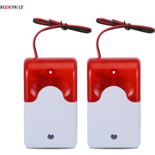 Sgooway Flash LED strobe Light Siren 12V Work For GSM PSTN Home Security Voice Burglar Alarm System