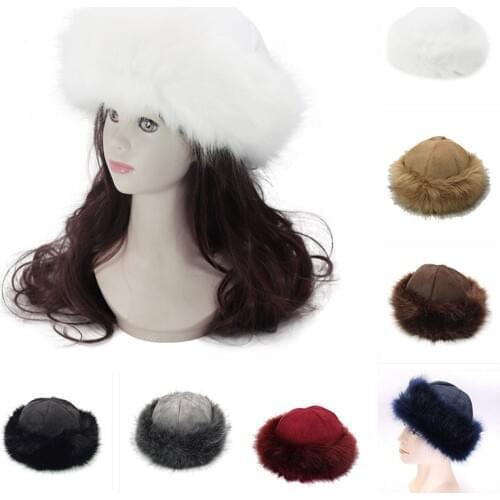 Kagenmo Mongolia Type Suede Imitation Fox Fur Hat Fur Cap Winter Plus Velvet Thick Warm Hat