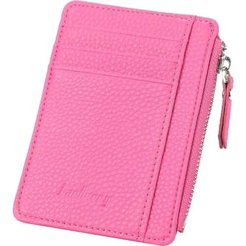 Women Slim PU Leather Credit Card Holder Cards Case Pocket Wallet Organizer 63HC