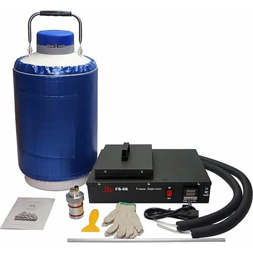 Liquid nitrogen frozen Separator 2 in 1 pack oil-free pump with 10L liquid nitrogen tank 220V Russia tax free