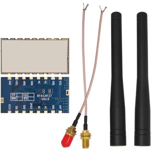 2sets/lot RF4432F27 - 500mW high power 433MHz embedded Wireless Data Transmitter Receiver RF Module FSK/GFSK Module