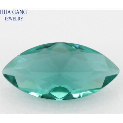 2x3~10x14mm Light Geen Pear Stones Shape Loose Glass Beads Synthetic Gems For Jewelry Wholesale Free Shipping