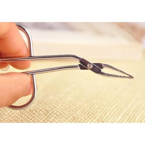 Dropshipping 3pcs Scissors Shaped Eyebrow Tweezers Clip Flat Tip Tweezers Hair Plucker for Hair Eyebrows SMJ