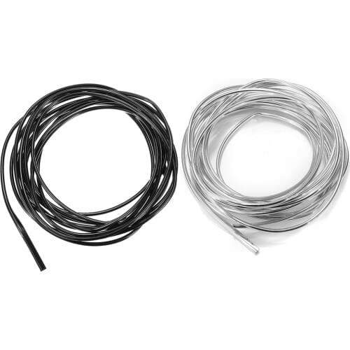 6M Car Car Door Edge Guards Trim Molding Rubber Seal Protector with Fits Most Cars black