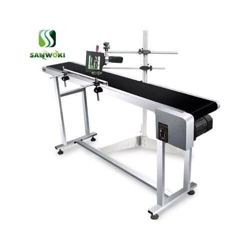 Automatic product Printer line Barcode Printer Inkjet Printer Coding Machine image printer with Laser bracket & Conveyor belt