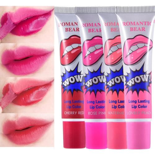 6 Colors Tear Lipstick Waterproof Long Lasting Peel Off Liquid Lip Gloss Mask Moisturizer Lipsticks Tear Pull Lip Lint Cosmetics