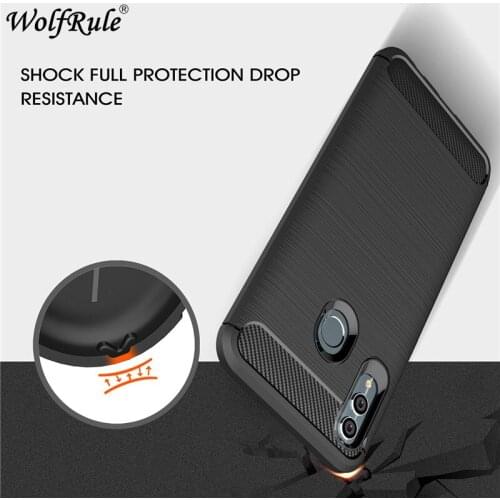 For Huawei Honor 10 Lite Case Bumper Carbon Fiber Case For Huawei Honor 10 Lite Cover Soft Silicone TPU Coque On Honor 10 Lite