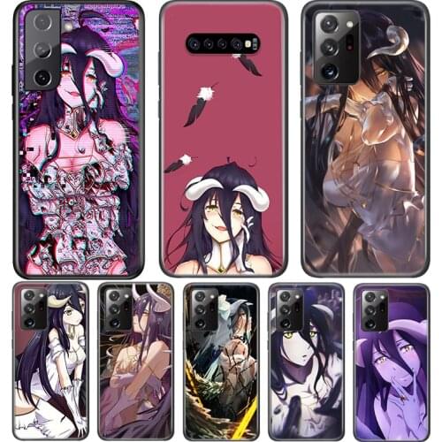 Anime Girl Albedo For Samsung Galaxy S21 S20 FE Ultra S10 S10E Lite 5G S9 S8 S7 S6 Edge Plus Phone Case
