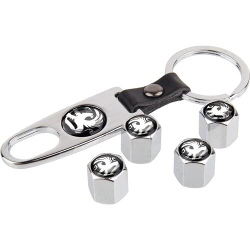 For Vauxhall Insignia Zafira Corsa Meriva Mokka Antara Maloo Wheel Tire Valve Stem Caps Air Cover Metal Keychain Accessories