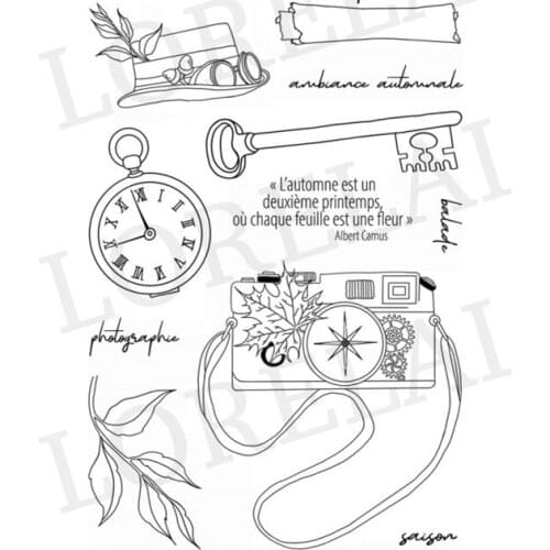 French Clear Stamp for Scrapbooking Transparent Silicone Rubber DIY Photo Album Decor 1037