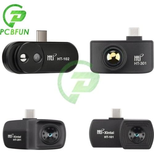 HTI Thermal Camera HT-201 Infrared Thermal Imager HT-201 Detector Type-C Video Picture Recording Thermometer for Phone