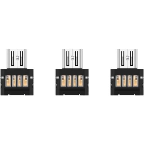 OTG Cable Type-C Micro USB General USB Type Adapter Phone Android Mobile Data Micro Converter OTG Cable C Head Silver 3pcs