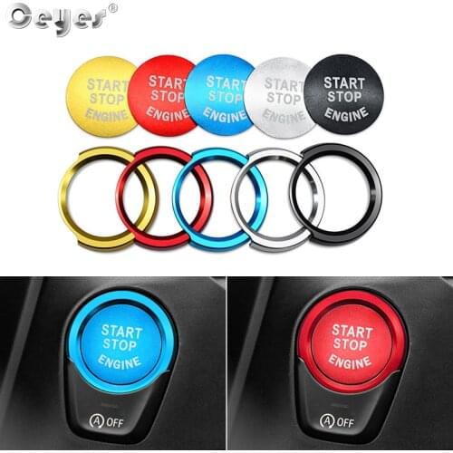 Ceyes Car Styling Engine Ignition Start Stop Ring Case For Bmw F20 F21 F30 F31 F10 Button Decoration Switch Accessories Covers