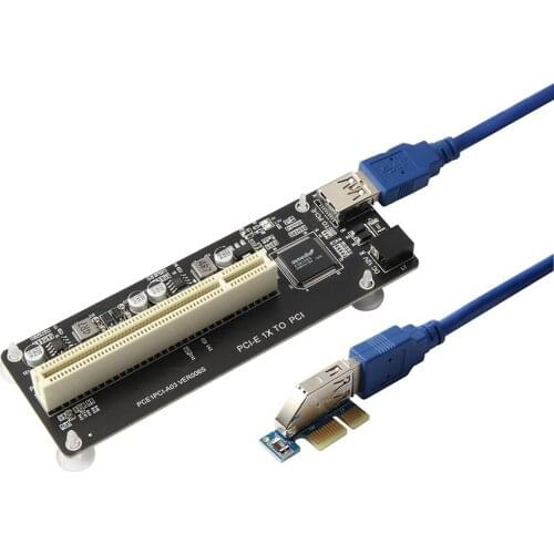 PCI-E Converter Card PCI-E 1X to PCI Expansion Card Adapter Card Driver-free No Power Supply Required Plug and Play