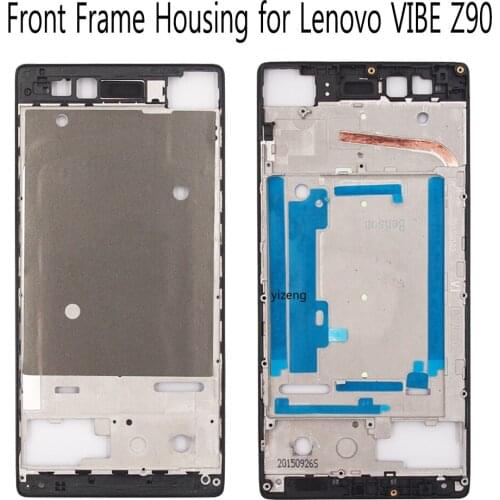 Front Frame Housing Case LCD Screen Frame Housing Cover For Lenovo VIBE Z90 Z90a40 With 3M Adhesive Replacement Parts