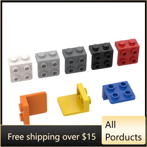 10PCS High-Tech Assemble Particle 21712 44728 1x2-2x2 Studs Building Blocks Kit Part Idea DIY Toys For Children Birthday Gifts