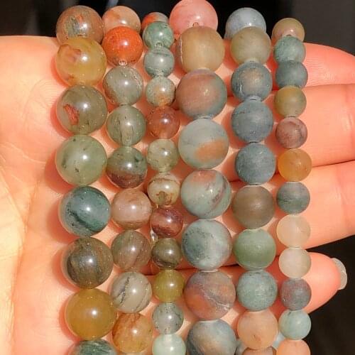 Natural Green Rutilated Quartz Stone Beads Round Loose Spacer Beads For Jewelry Making 6/8/10m 15Inch DIY Bracelet Necklace