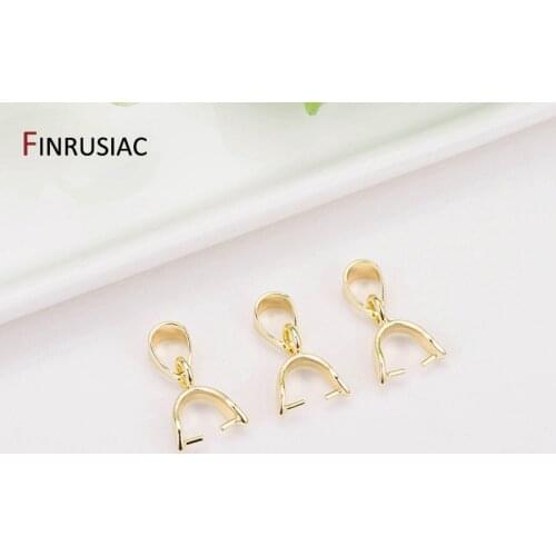 Jewelry Making Supplies Pendant Clasps Hook Bail Clips Connectors For Jewelry Making DIY Necklace Pendants Clasp