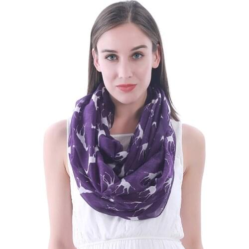 Giraffe Animal Print Infinity Loop Tube Scarf Snood Womens Accessory Gift for Lovers