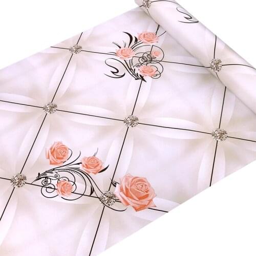 TT Wallpaper Self-Adhesive 10 M Stereo Bedroom Wallpaper Living Room Simple Room Background Wall Stickers