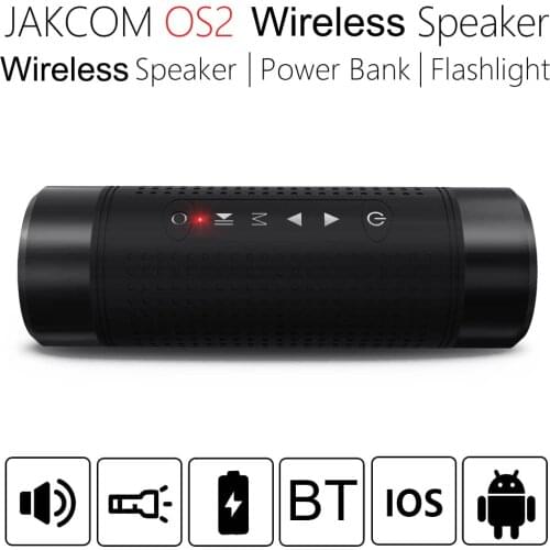 JAKCOM OS2 5200mAh Outdoor Wireless Bluetooth Speaker Waterproof Column Bicycle Portable Music Bass Speaker LED light Power Bank